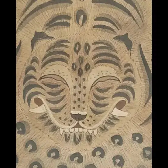 [BUNJANG] Traditional Korean Folk Painting (Hyeopido) Tiger Skin Art / 전통 민화 호피도1