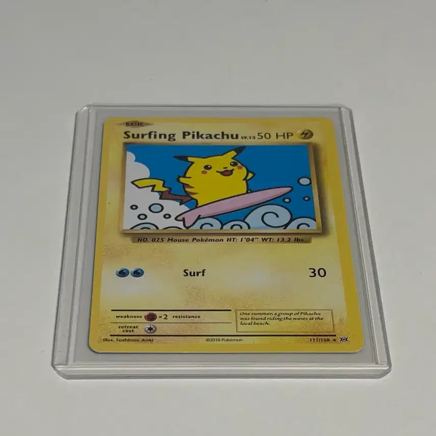 [BUNJANG] Pokemon Card English Version Surfing Pikachu Level 13 / 2016 포켓몬카드 영문판 서핑 피카츄 surfing pikachu