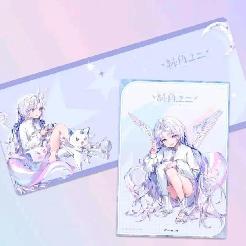[BUNJANG] Ayatsuno Yuni Special Desk Mat &amp; Poster Set / 스텔라이브 아야츠노유니 스페셜 장패드 &amp; 포스터 세트