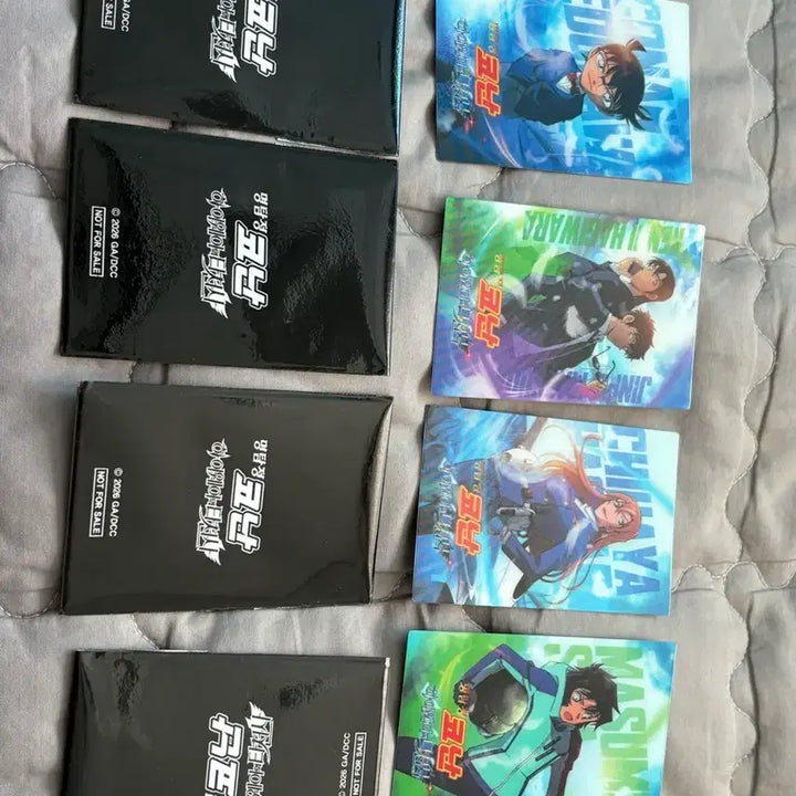 [BUNJANG] Detective Conan Lenticular Cards Set (4 types) / 명탐정코난 렌티큘러카드 4종 일괄