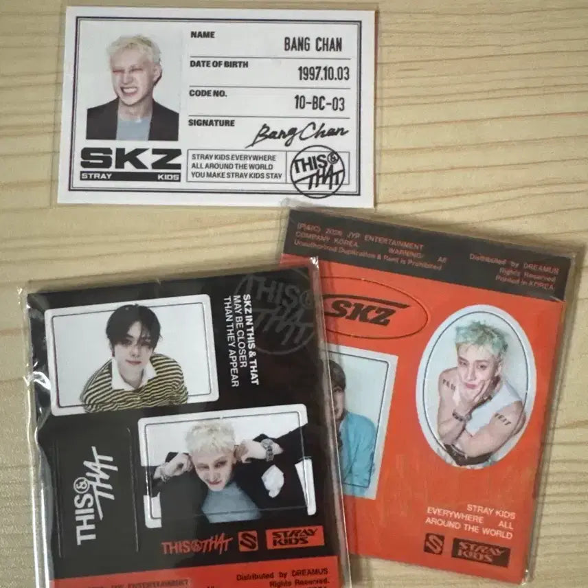 [BUNJANG] Stray Kids Disc&amp;That Magnet Bundle Set &amp; Bang Chan ID Card / 스트레이키즈 디스앤댓 마그넷, 방찬id카드 일괄