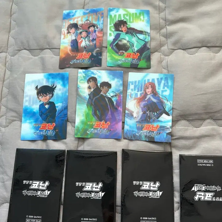 [BUNJANG] Detective Conan Lenticular Card 5-Piece Bundle Set / 명탐정코난 렌티큘러카드 5종 일괄