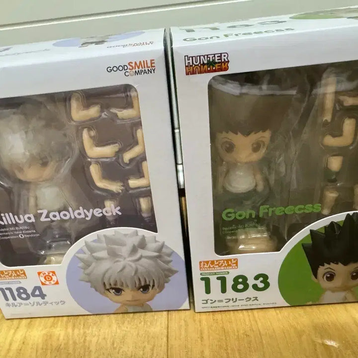 [BUNJANG] Good Smile Company Killua Nendoroid Set (2 Types, Sealed) / 미개봉 곤 키르아 넨도로이드 2종 일괄 1183 1184
