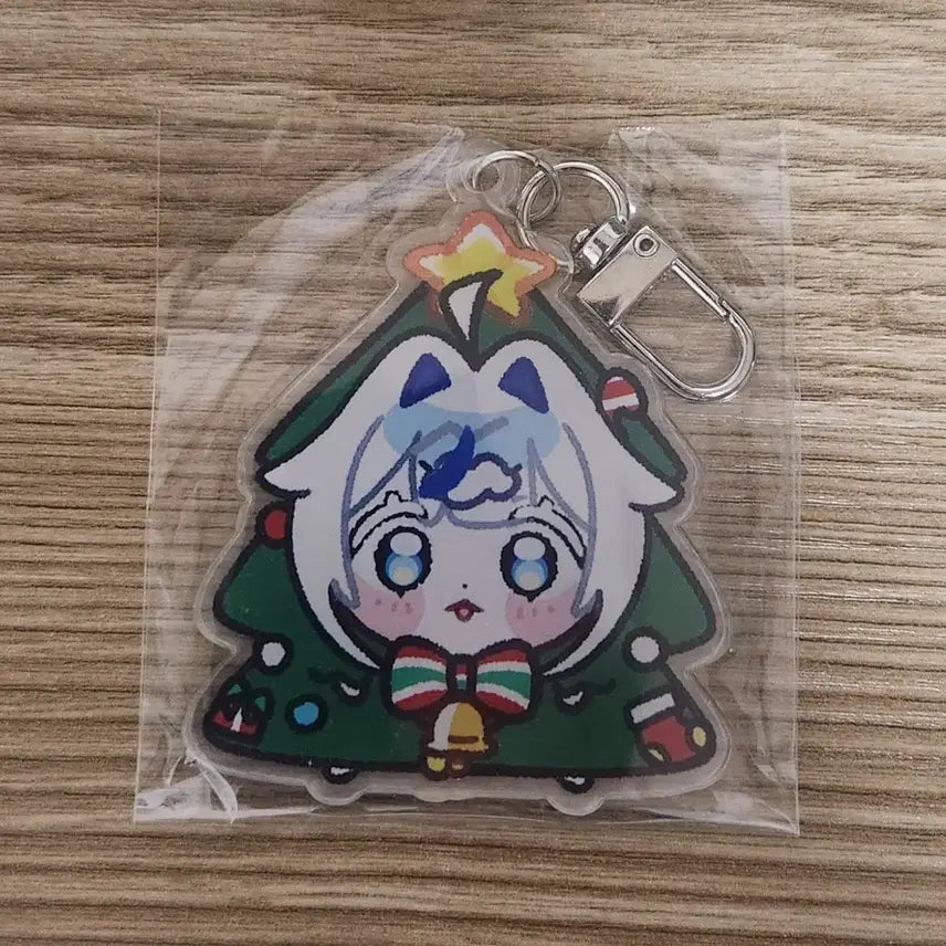 [BUNJANG] Stellive Aokumorin Christmas Tree Acrylic Keyring / 스텔라이브 아오쿠모린 크리스마스 트리 아크릴 키링