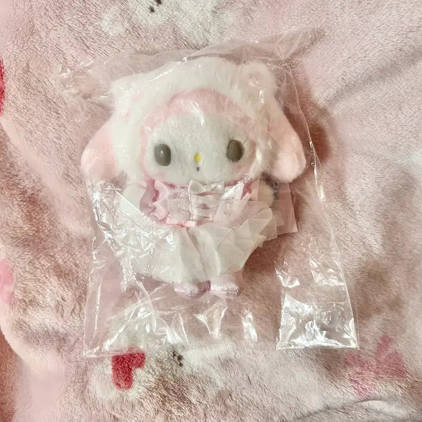 [BUNJANG] Sanrio My Melody Ballerina Mascot (Shiro Neko) First Edition / 산리오 시로네코 발레리나 마이멜로디 마스코트 초판 흰고양이 발레리나 인형