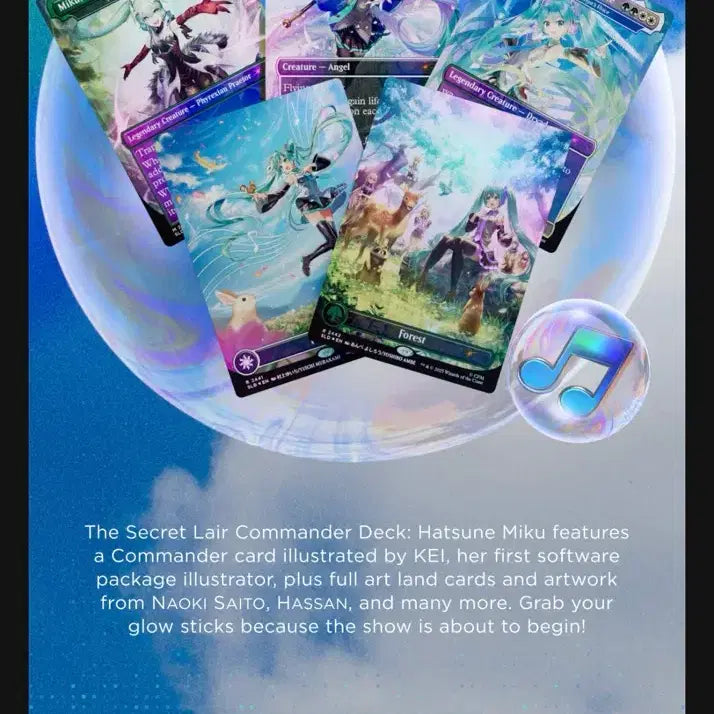 [BUNJANG] Magic: The Gathering Secret Lair Hatsune Miku Commander Deck / 매직더게더링 하츠네 미쿠 덱 카드