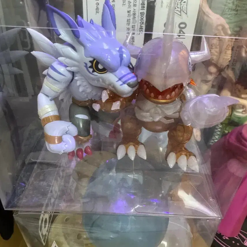 [BUNJANG] Digimon Plastic Model Kit - WereGarurumon &amp; MetalGarurumon / 디지몬 프라바코 4번 7번 워가루몬 메탈그레이몬