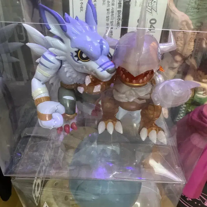 [BUNJANG] Digimon Plastic Model Kit - WereGarurumon &amp; MetalGarurumon / 디지몬 프라바코 4번 7번 워가루몬 메탈그레이몬