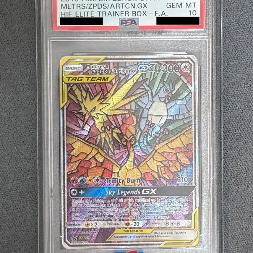 [BUNJANG] Pokemon Card North American Edition Fire, Zapdos, Moltres Tag Team Special Illustration PSA 10 / 포켓몬카드 북미판 삼새 태그팀 특일 PSA 10