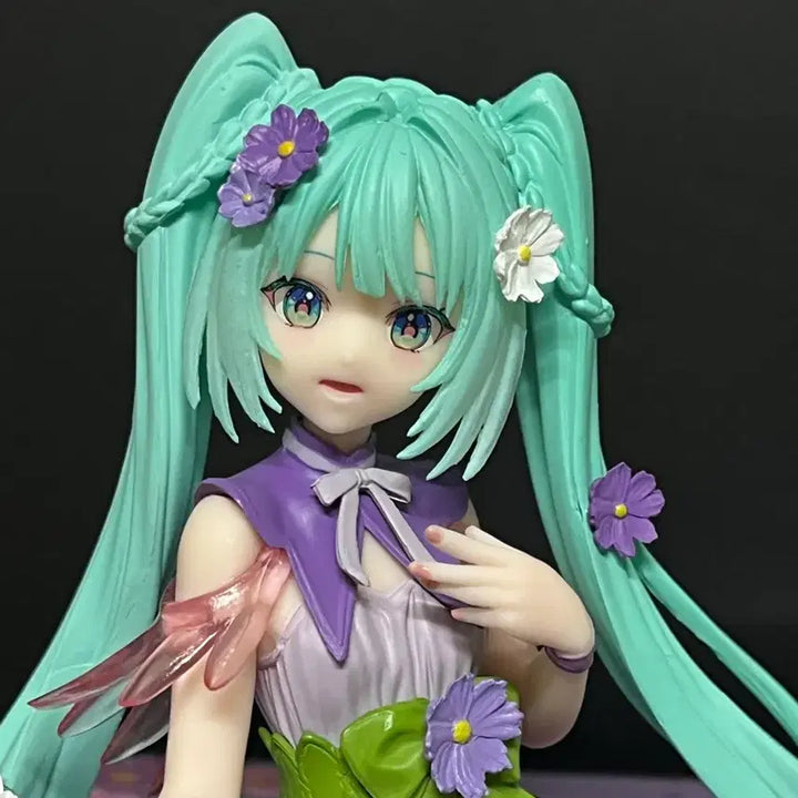 [BUNJANG] Hatsune Miku Flower Fairy Version Noodle Stopper Figure / 개봉품 하츠네미쿠 피규어 미쿠 플라워페어리 피규어 미쿠 누들스토퍼