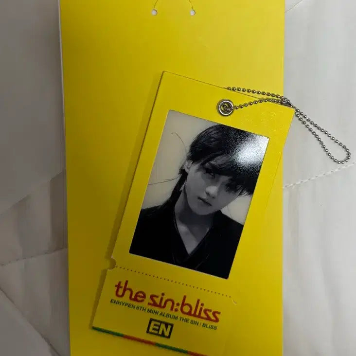 [BUNJANG] ENHYPEN The Sunniest Blue Film Photo Keyring Jungwon / 엔하이픈 the sin bliss 팝업 필름 포토 키링 정원