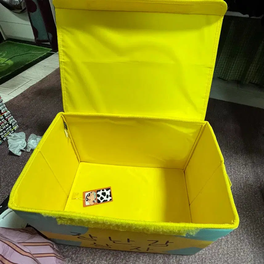 [BUNJANG] Crayon Shin-chan Folding Storage Box Toy Organizer / 짱구 장난감상자 접이식 보관함