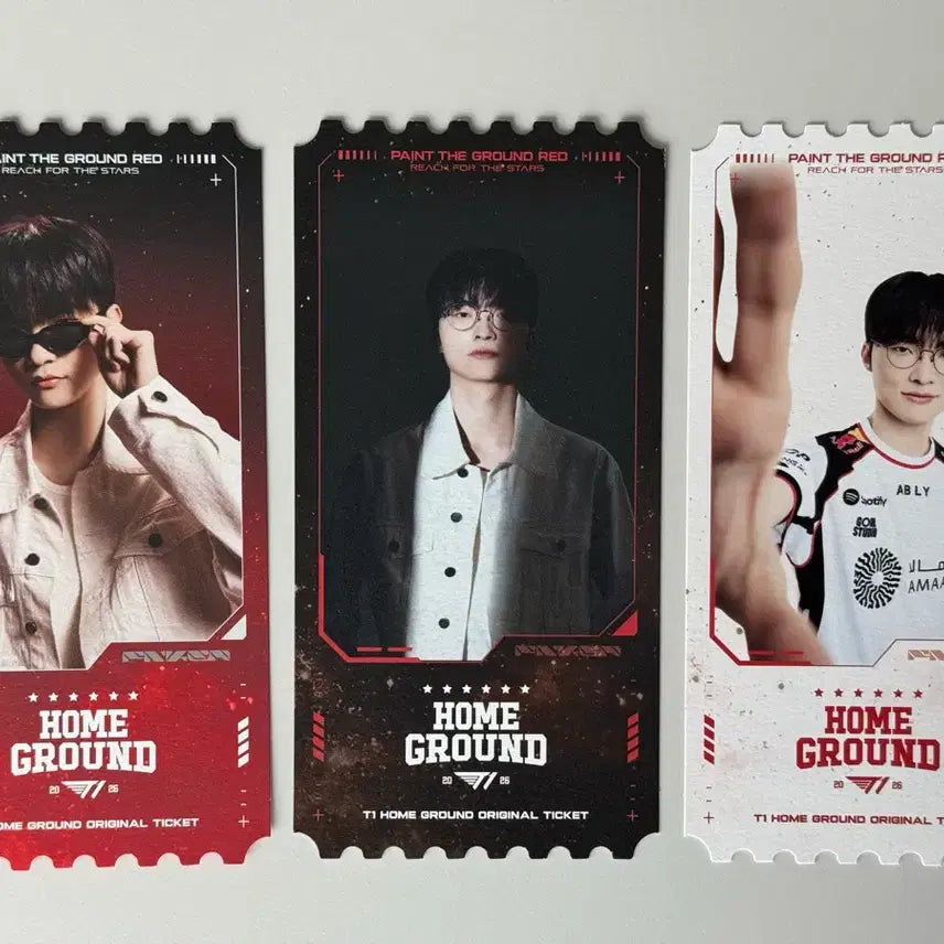 [BUNJANG] T1 Faker Home Ground Ticket + Postcard Set (Days 1, 2, 3) / T1 티원 홈그라운드 페이커 1,2,3일차 티켓+엽서 세트