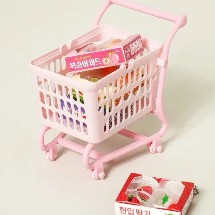 [BUNJANG] Daiso Doll Accessory Storage Cart Pink / 다이소 인형 소품 보관용 카트 핑크