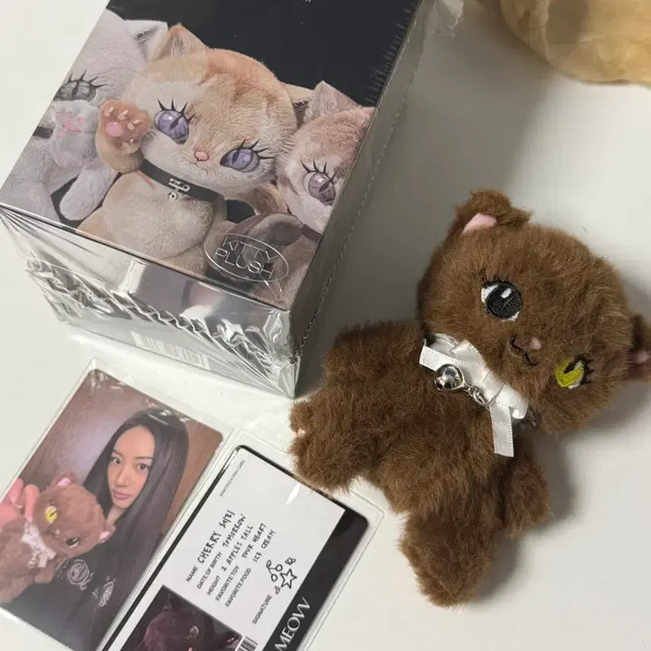 [BUNJANG] Miyou Kitty Plush Charm / 미야오 키티 플러쉬 가원 키링 앨범 풀구성 kitty plush