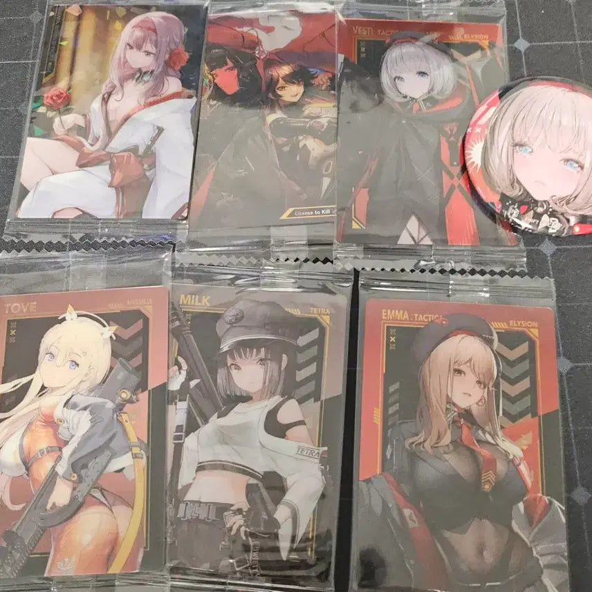 [BUNJANG] Niki Wafer Bundle Set + Hongryeon D Badge / 니케 웨하스 일괄+뱃지 홍련 D
