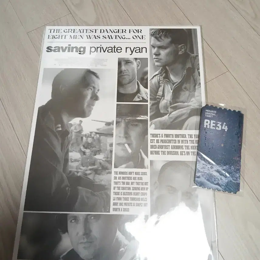 [BUNJANG] Saving Private Ryan Special Premiere Poster / (셋) 라이언 일병 구하기 특전 오티 일반포스터