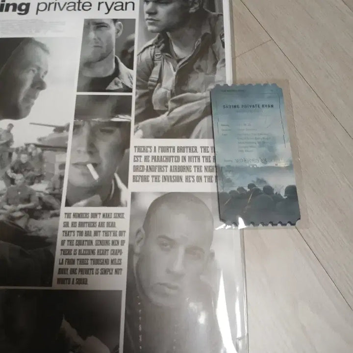 [BUNJANG] Saving Private Ryan Special Premiere Poster / (셋) 라이언 일병 구하기 특전 오티 일반포스터