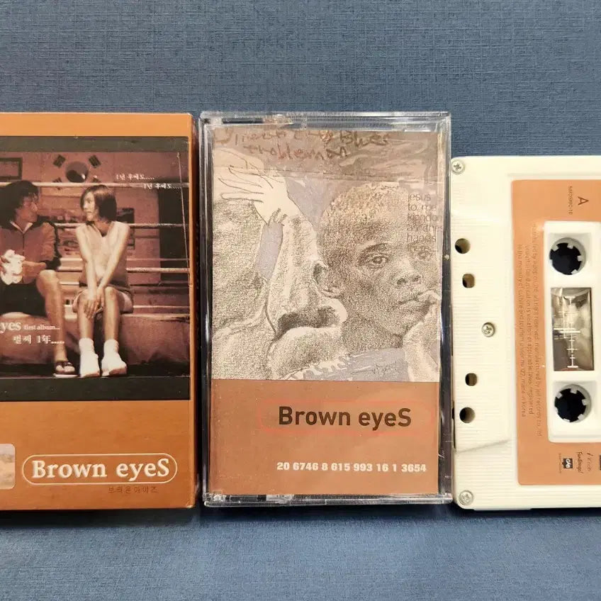 [BUNJANG] Brown Eyes Studio Album 1 &amp; 2 Cassette Tape Set / 브라운 아이즈(Brown Eyes) 정규 1집,2집  카세트 테이프(TAPE)