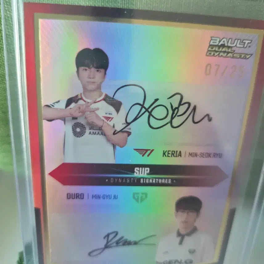 [BUNJANG] T1 Keria Duro Dual Dynasty Signed Card / t1 케리아 듀로 듀얼 사인 카드 팝니다