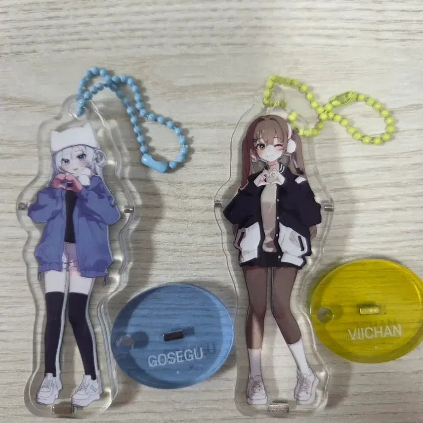 [BUNJANG] IDOLCHAMP Vivid Idol (Yisekai Idol) Gosegu &amp; Bichan Acrylic Stand / 이세계아이돌 두찜 고세구,비챤 아크릴스탠드