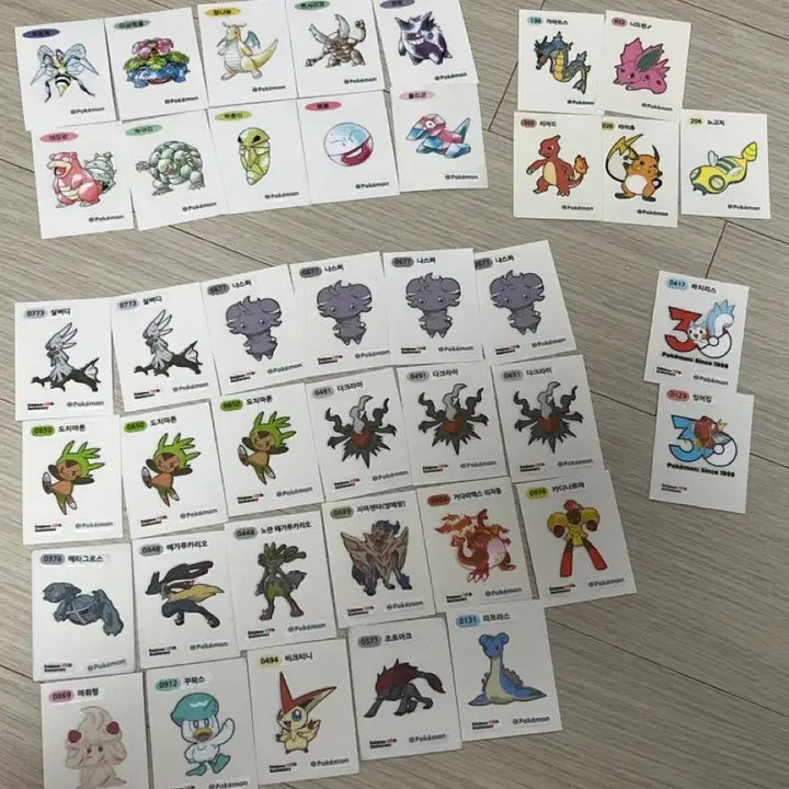 [BUNJANG] 30th Anniversary Pokémon Stickers / 30주년 포켓몬스터 띠부씰