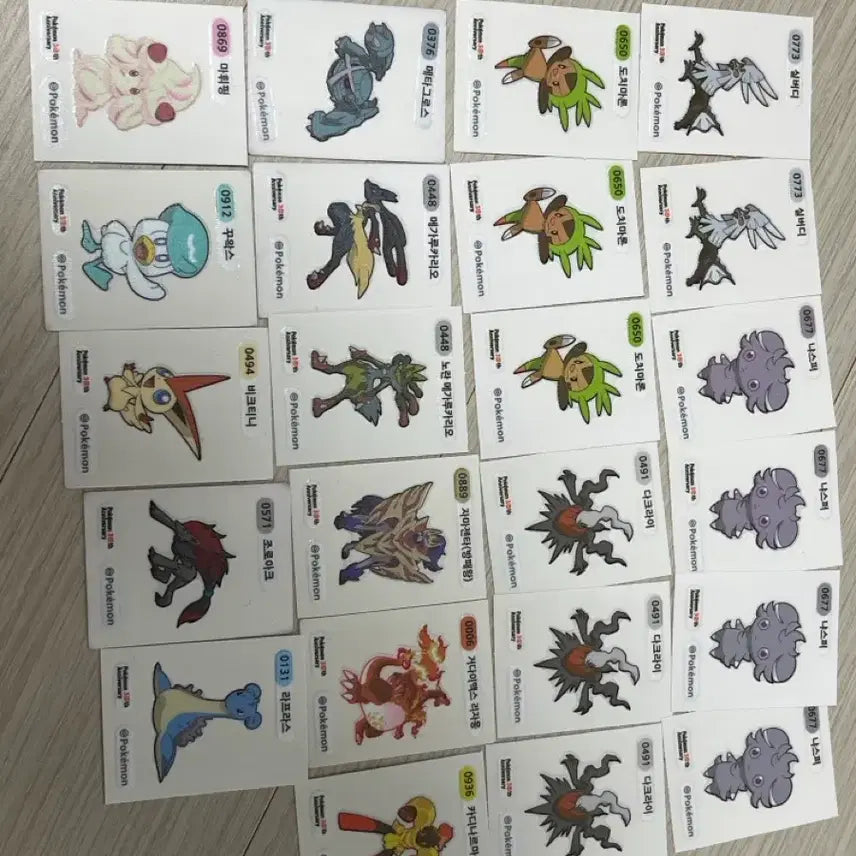 [BUNJANG] 30th Anniversary Pokémon Stickers / 30주년 포켓몬스터 띠부씰