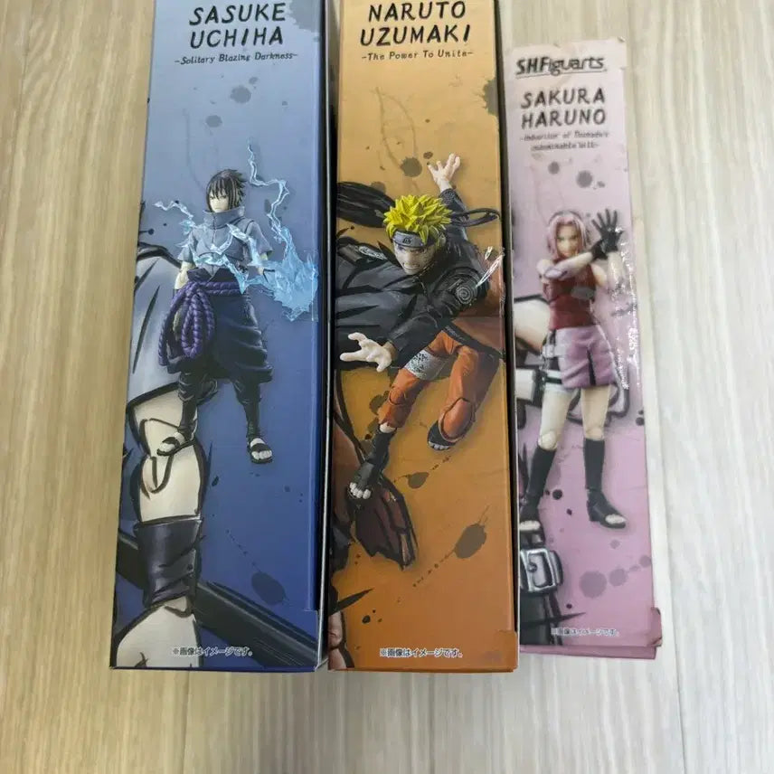 [BUNJANG] SHF Naruto Sasuke Sakura Figure Set / shf 나루토 사스케 사쿠라 피규어 세트