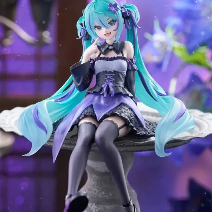 [BUNJANG] Hatsune Miku Flower Fairy Doraji Flower Noodle Stopper Figure / 하츠네 미쿠 플라워 페어리 도라지꽃 누들스토퍼 피규어