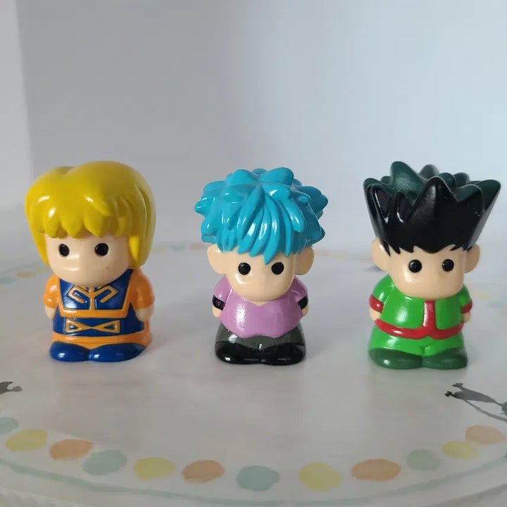 [BUNJANG] Hunter x Hunter Finger Puppets Mini Figures Set (Kirua, Kurapika, Gon) / 고전 헌터헌터 헌헌 손가락 인형 미니 피규어 키르아 크라피카 곤