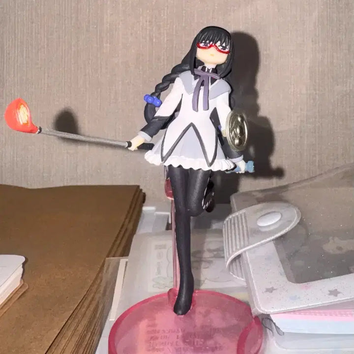 [BUNJANG] Puella Magi Madoka Magica Homura Akemi Golf Figure / 마마마 안경 아케미 호무라 골프 피규어