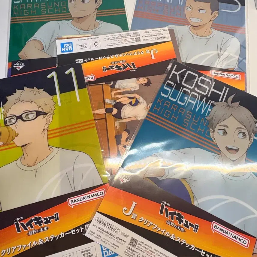 [BUNJANG] Haikyu!! Ichiban Kuji J Prize Clear File Set / (일괄) 하이큐 제일복권 J상 클리어파일 세트