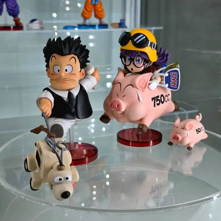 [BUNJANG] TOR Studio Dr. Slump Arale &amp; Senbei Limited Edition Resin Statue Bundle Set / 닥터슬럼프 레진 월콜 노리마키 아라레 &amp; 센베 한정판 일괄 (TOR스튜디오)