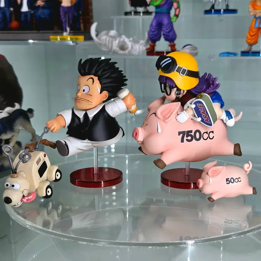 [BUNJANG] TOR Studio Dr. Slump Arale &amp; Senbei Limited Edition Resin Statue Bundle Set / 닥터슬럼프 레진 월콜 노리마키 아라레 &amp; 센베 한정판 일괄 (TOR스튜디오)