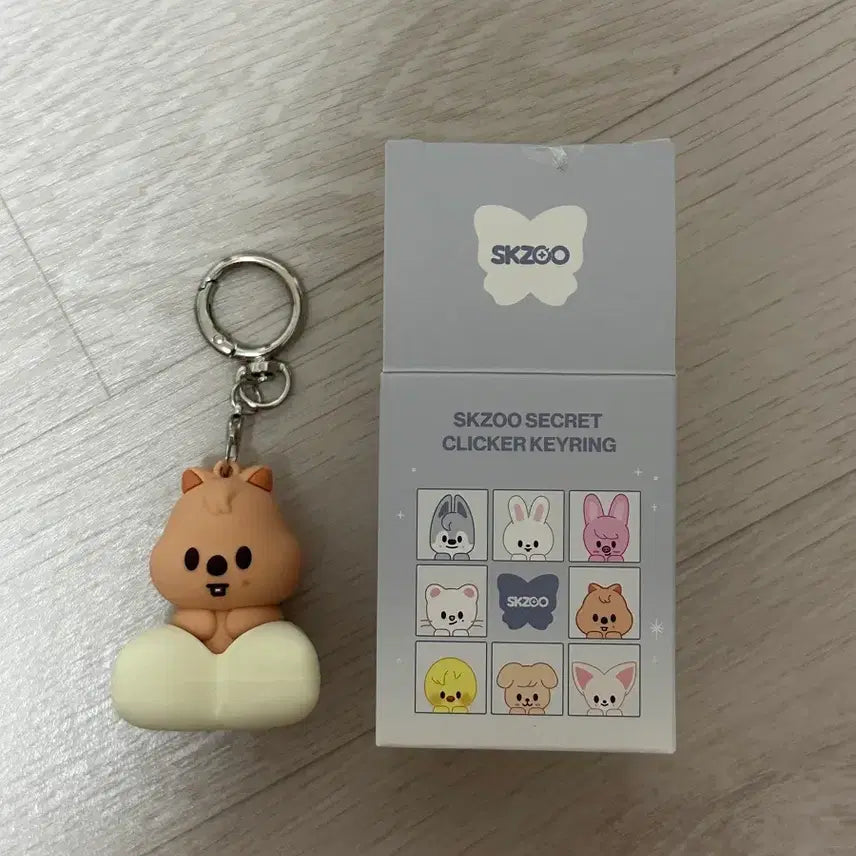 [BUNJANG] Stray Kids SKZOO Clicker Keyring Secret Clicker / 스키즈 스키주 한 한쿼카 클리커 키링 secret clicker keyring