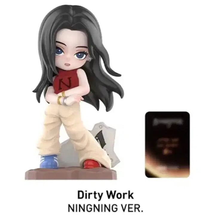 [BUNJANG] Pop Mart aespa NingNing Dirty Work Version Figure / 팝마트 aespa 메모러블 픽스 시리즈 Dirty Work NINGNING VER