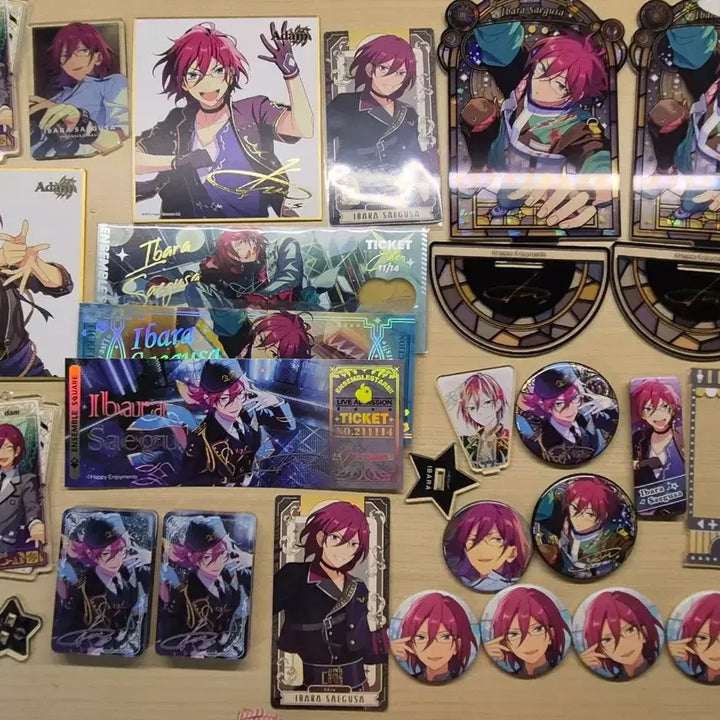 [BUNJANG] Ensemble Stars Saegusa Ibara Merchandise Bundle Set / 앙스타 사에구사 이바라 굿즈 일괄