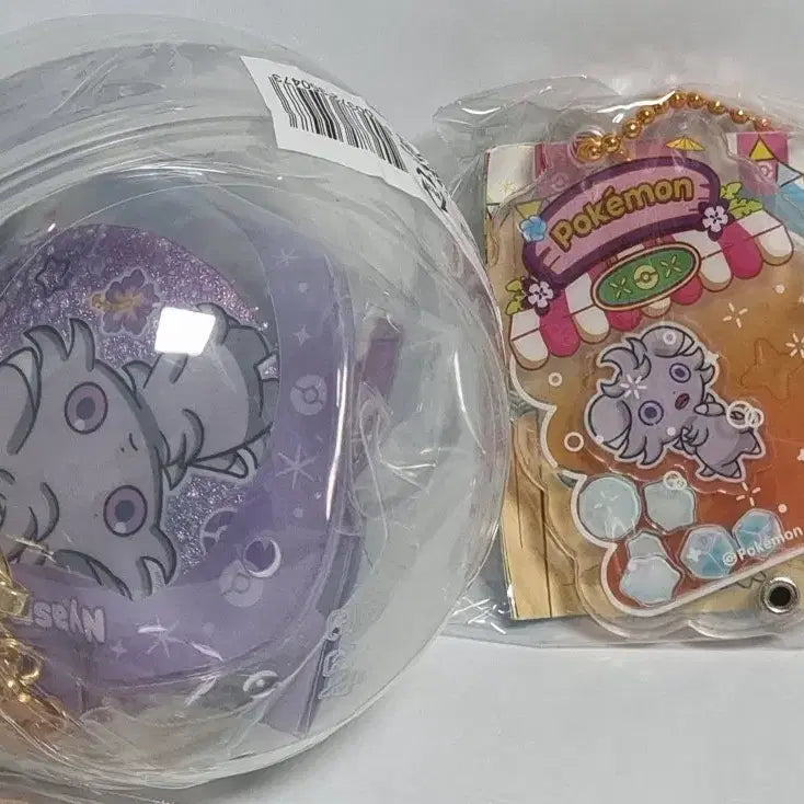 [BUNJANG] Pokemon Nyasper Can Badge Fan + Shaker Set / 포켓몬 팝업 냐스퍼 캔뱃지 부채+ 쉐이커 세트