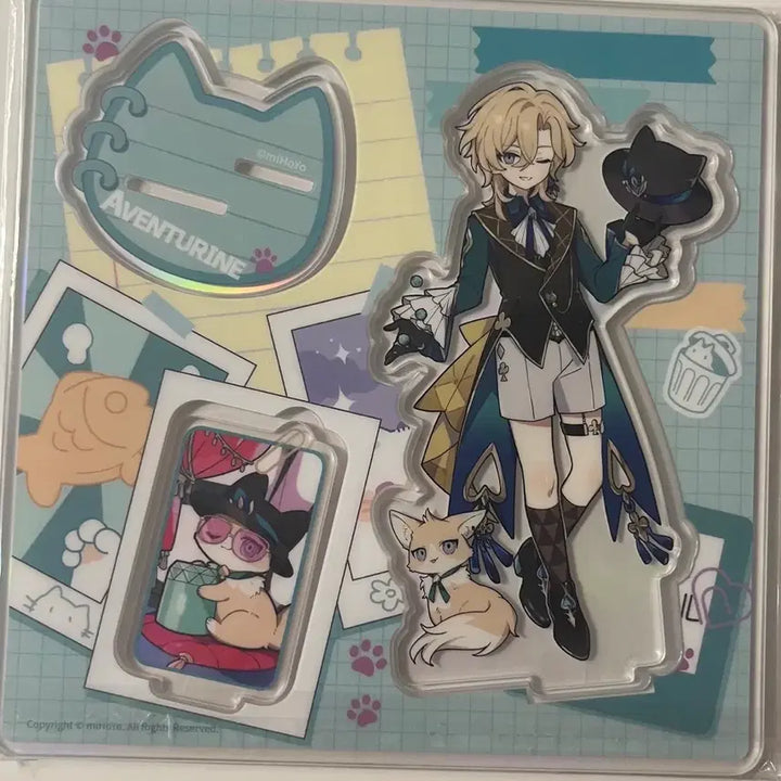 [BUNJANG] Genshin Impact Aventurine Tinycat Acrylic Stand / 어벤츄린 타이니캣 아크릴 스탠드