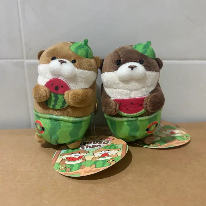 [BUNJANG] Woosoo Watermelon Keyring Set / (새상품) 수박 우소우소 키링 세트