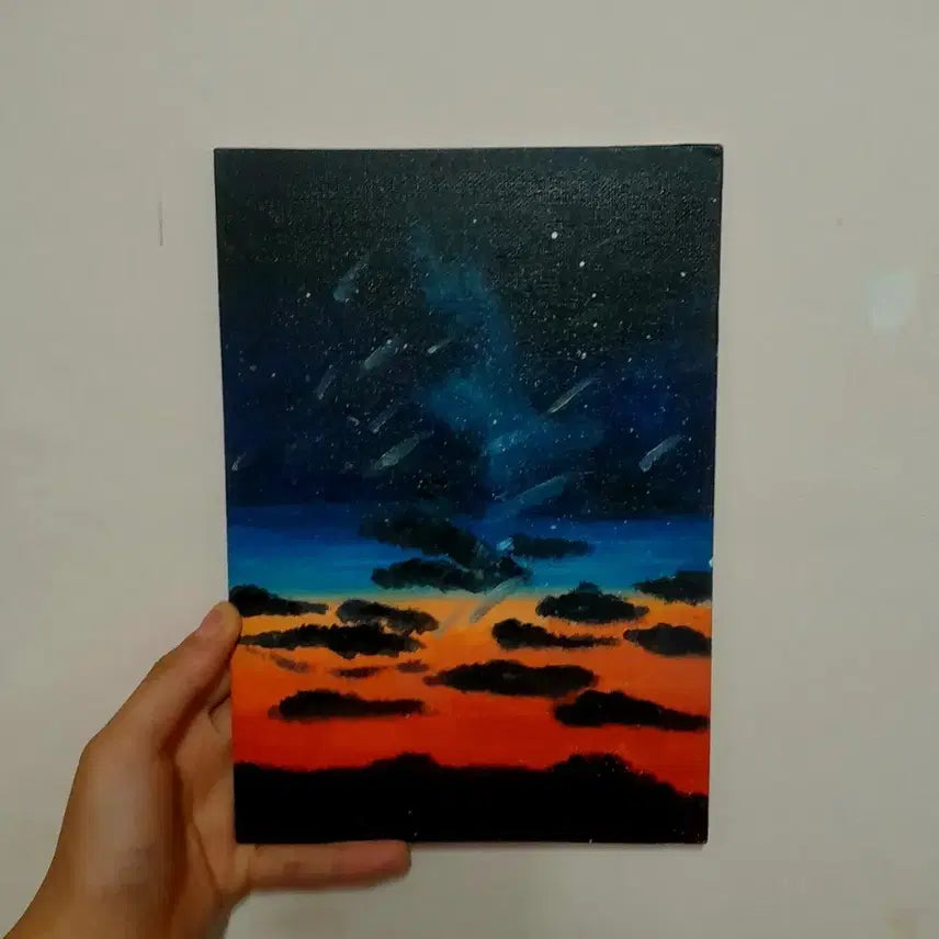 [BUNJANG] Hand-Painted Sunset Landscape / 노을 그림