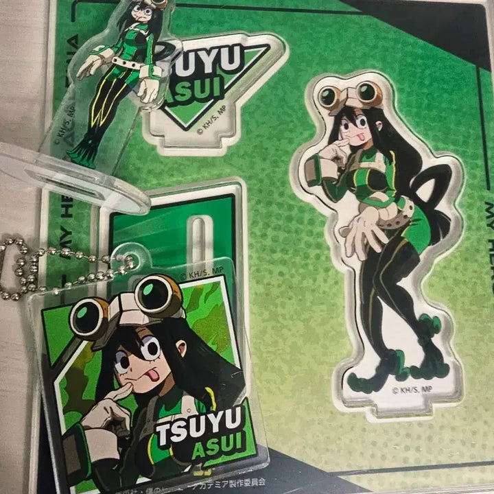 [BUNJANG] My Hero Academia Tsuyu Asui Bundle Set Acrylic Stands &amp; Keyring / (일괄)나의 히어로 아카데미아 아스이 츠유 일괄