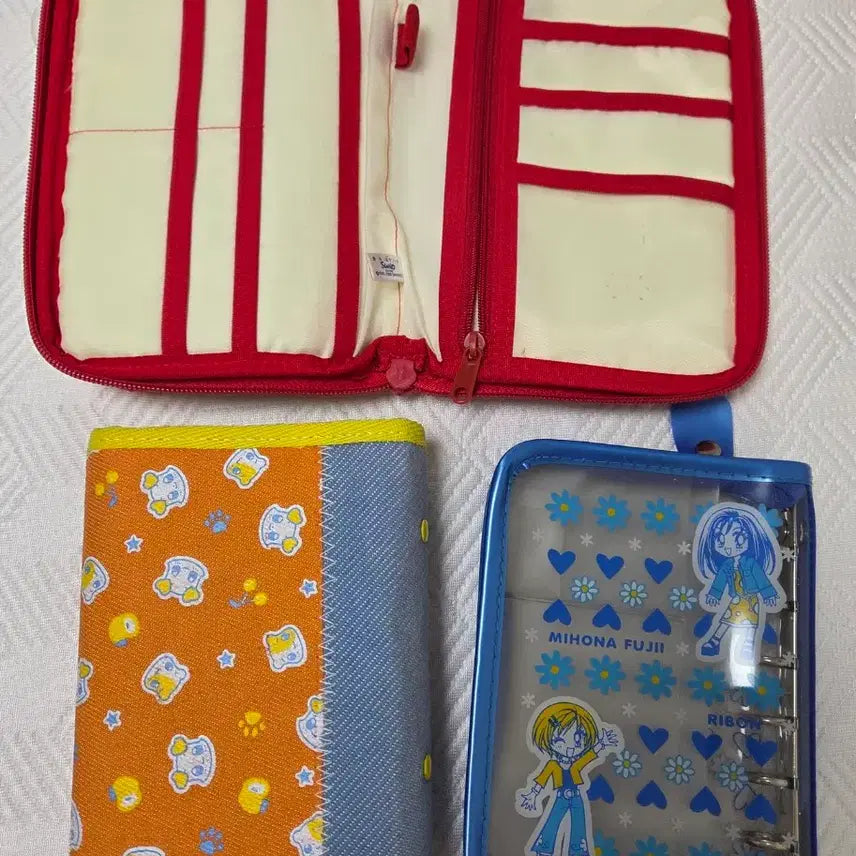 [BUNJANG] Vintage Diary Binder &amp; Pouch Bundle Set / [일괄로만 판매] 고전 다이어리 바인더, 파우치 일괄