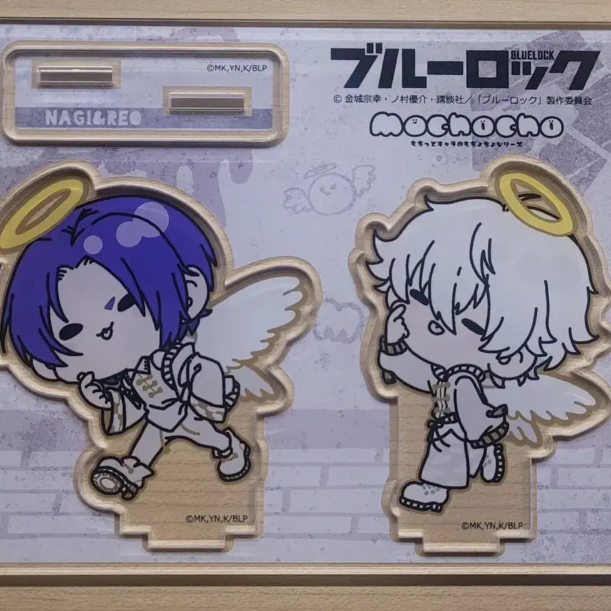 [BUNJANG] Blue Lock Nagi Seishiro &amp; Mikage Reo Angel Acrylic Stand / 블루록 나기 레오 천사 아크릴 스탠드