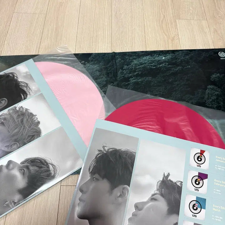 [BUNJANG] Day6 Sunrise LP (Pink/Hot Pink Split, Unsealed) / 데이식스 선라이즈 LP (연핑핫핑 반반/개봉반)