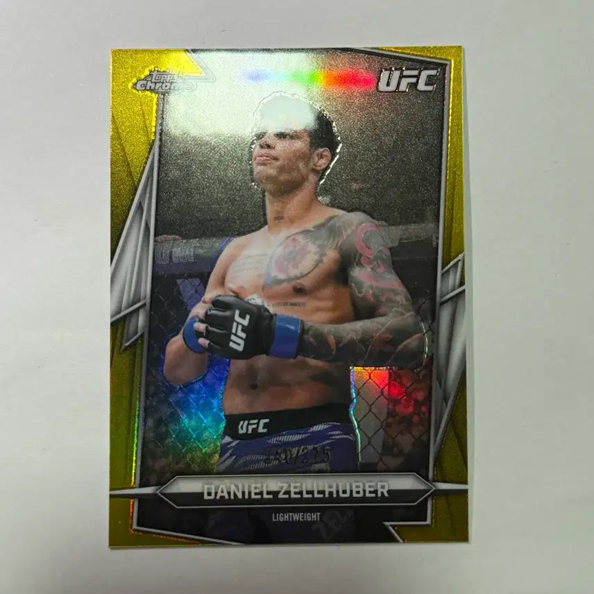 [BUNJANG] UFC Daniel Zellhuber Limited Edition 275 Top Chrome UFC Card / UFC 다니엘 젤후버 275한정 탑스크롬 UFC카드