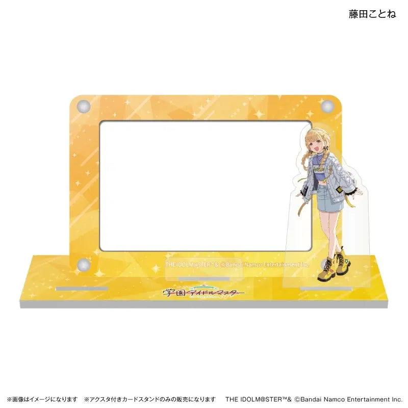 [BUNJANG] THE IDOLM@STER Cinderella Girls Fujita Kotone Acrylic Stand with Card / 학원 아이돌마스터 액스타포함 카드스탠드 후지타 코토네
