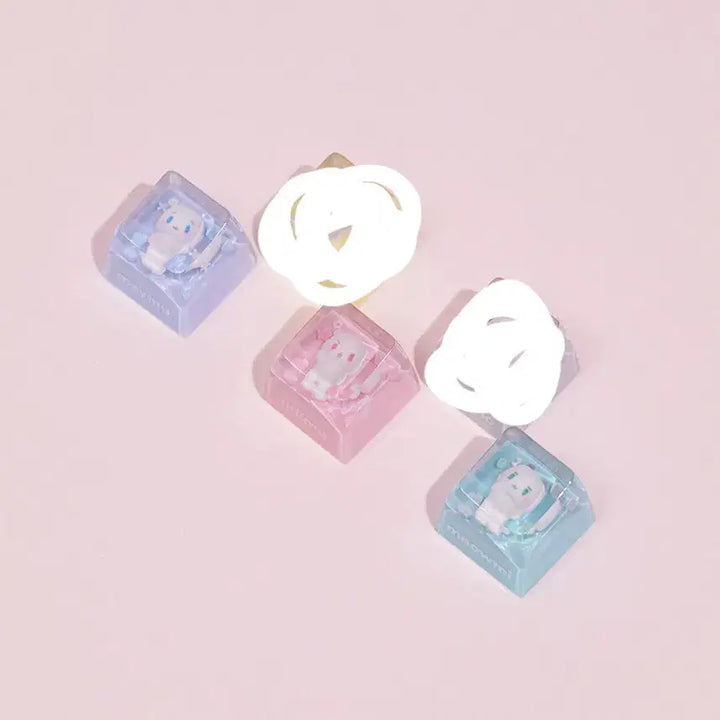 [BUNJANG] Playve Mmemimu Resin Keycap Bundle Set / 플레이브 므메미무 레진 키캡 몌무 미므 먀미 일괄
