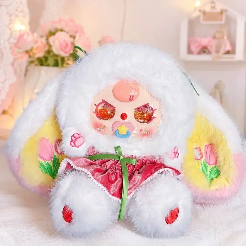 [BUNJANG] Baby Three 800 Rabbit Ear Tulip Embroidered Plush / 베이비쓰리 800 저렴하게 보네용