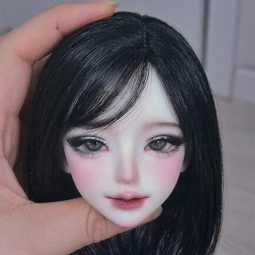 [BUNJANG] MSD Ball-Jointed Doll Head Mia White Skin Tone / MSD 구관 헤드 판매 구체관절인형 머리